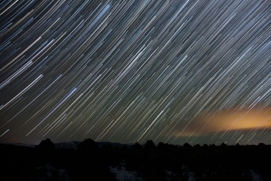 夜 星星 运动 长曝光 模糊 4k壁纸 3840x2160