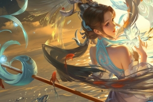 王者荣耀大乔-白鹤梁神女3440x1440带鱼屏壁纸