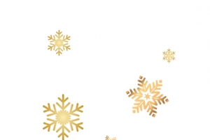 圣诞金色雪花素材
