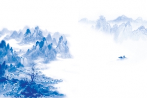 山水国画海报