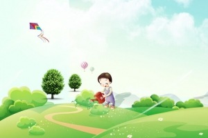 植树节绿色卡通可爱banner