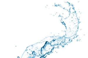 蓝色洁净水流效果