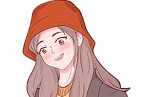 酷酷女孩手绘插画