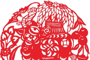 牛年剪纸素材