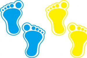 可爱的脚丫子高清PNG透明免扣设计素材免费下载