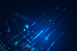蓝色科技感创意合成效果