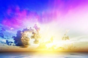 海边日出背景