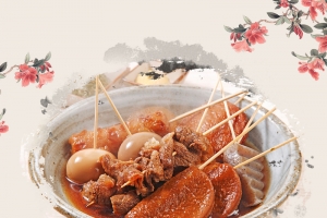 关东煮中国风美食餐饮促销海报