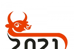 2021卡通牛头牛年字体