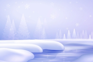手绘积雪 雪景背景图