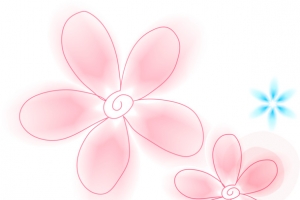 花朵漂浮