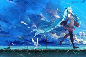 初音未来VOCALOID风景壁纸