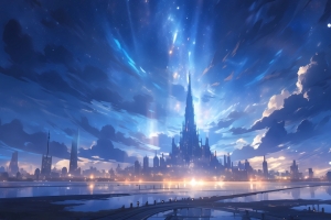 星空之城风景4K壁纸3840x2160