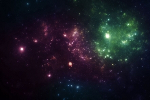 3840x2160 星云 闪闪发光 色彩斑斓 抽象壁纸 背景