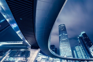 大气城市夜景现代生活背景