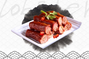 灰色中国风鸭脖熟食大集合电商banner
