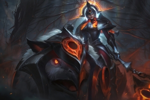 英雄联盟lol北地之怒 日蚀骑士 瑟庄妮8k游戏壁纸
