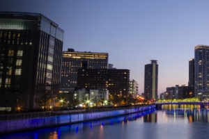 城市酷炫夜晚街景banner