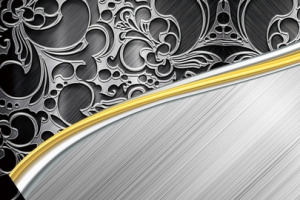 金属质感花纹名片背景banner