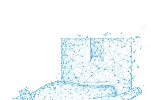 粒子科技机械之手矢量免抠图