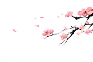 手绘桃花