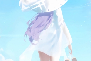 唯美海边的亚津子4K手机壁纸全屏