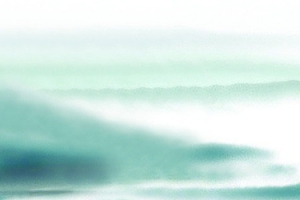 青山绿水油彩画背景