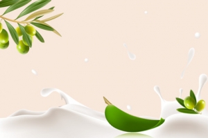 简约牛奶促销banner