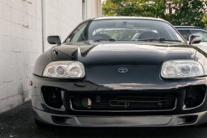 丰田supra 丰田 汽车 黑色 正面 4k壁纸 3840x2160