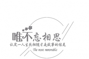 唯不忘相思艺术字
