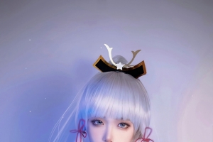 cos神里绫华  原神4k手机壁纸图片