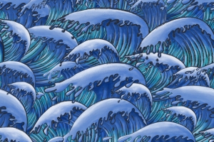 蓝色海浪底纹