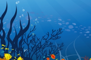 海洋手绘活力海报