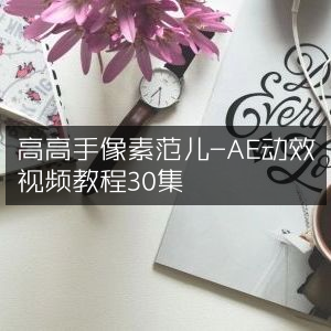 高高手像素范儿，30集AE动效视频教程精选