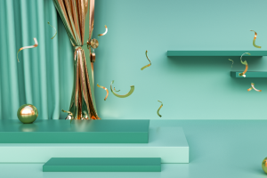 国潮，C4D，简约，场景