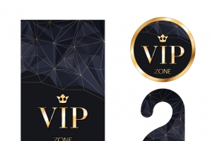 金色商务VIP会员卡背景素材
