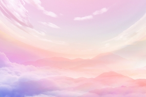 手绘彩色天空