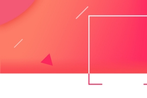洗衣机促销季几何粉色banner