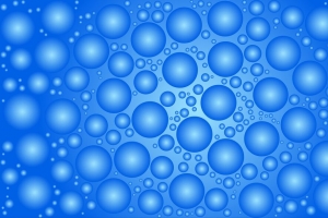 圆形 气泡 球 表面 蓝色 4k壁纸 3840x2160