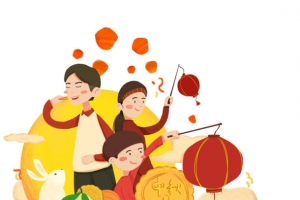 中秋全家团圆月饼