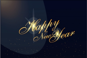 2017金色粒子新年海报