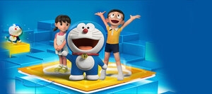 卡通多啦A梦背景banner