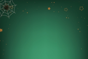绿色万圣节南瓜灯