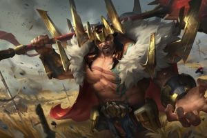 【LOL英雄联盟】萨恩 乌祖尔 莫德凯撒 8K游戏壁纸 7680x4320