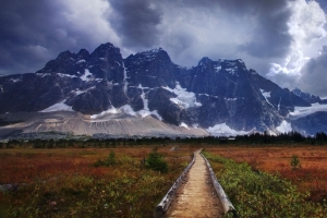 通往大山的马路海报背景