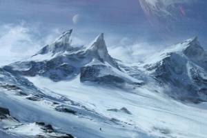 冰天雪地魔幻游戏背景