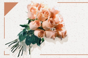 鲜花简约灰色banner