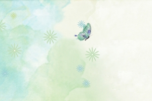 春天渲染水墨渐变绿banner
