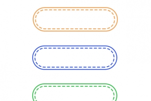 可爱彩色文字边框