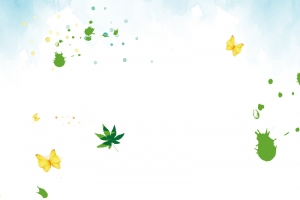 绿色环保出游简约卡通背景